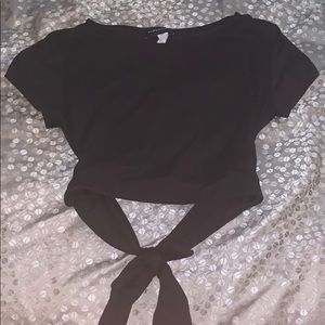 Black crop top